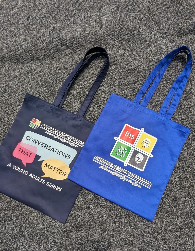 Cotton Tote Bag (Print, Red)