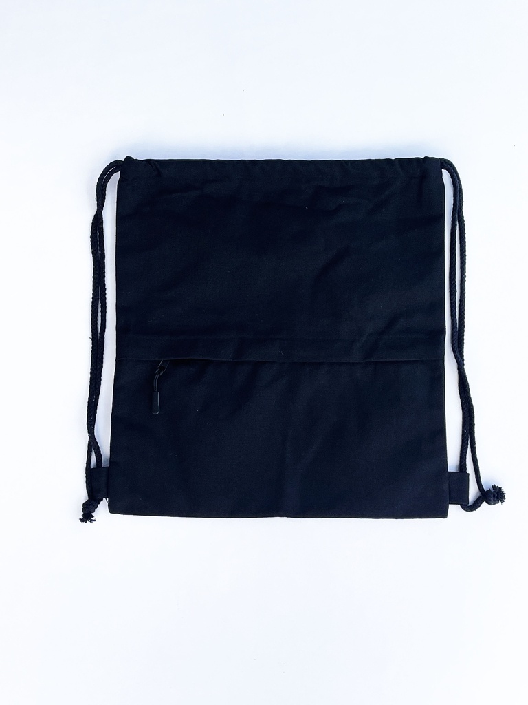 Cotton Zipper Drawstring Bag