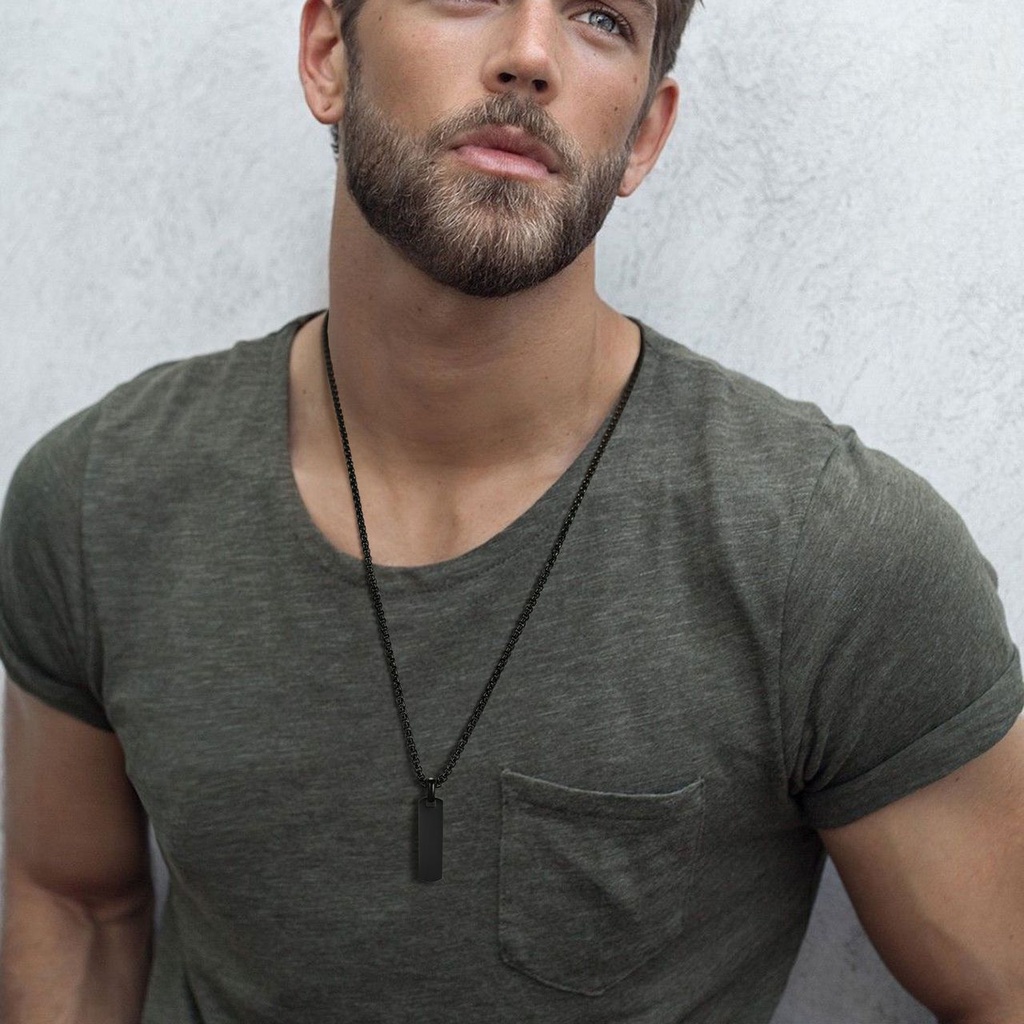 Bar Necklace (Black)