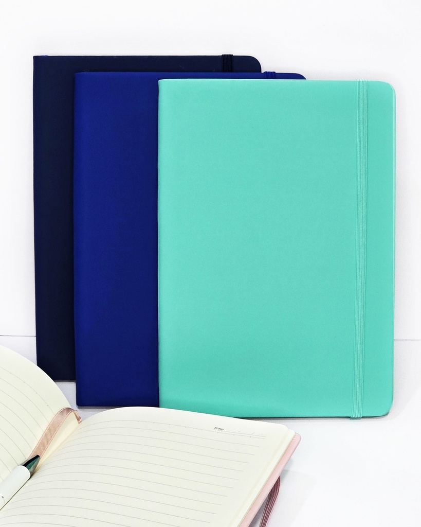  PU Leather Notebook with Strap - A5 (Red)