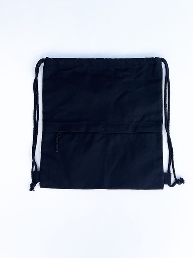 Cotton Zipper Drawstring Bag